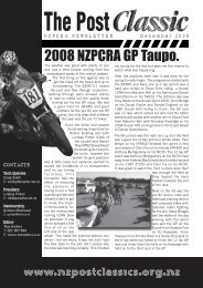 2008 NZPCRA GP Taupo. - NZ Post Classic Racing Association