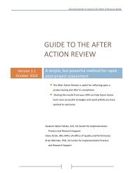 Guide to the After Action Review - QUERI