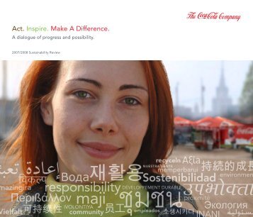 The Coca-Cola Company 2007/2008 Sustainability Review