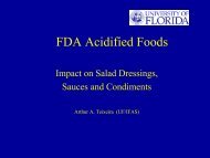 FDA Acidified Foods