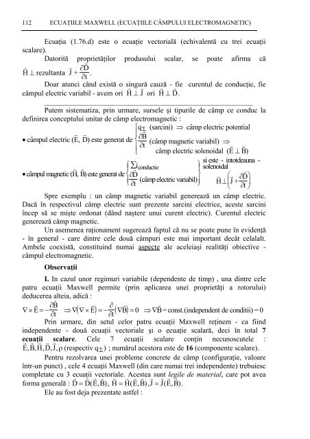 C. Legea Gauss pentru cmp magnetic (legea fluxului inductiei ...