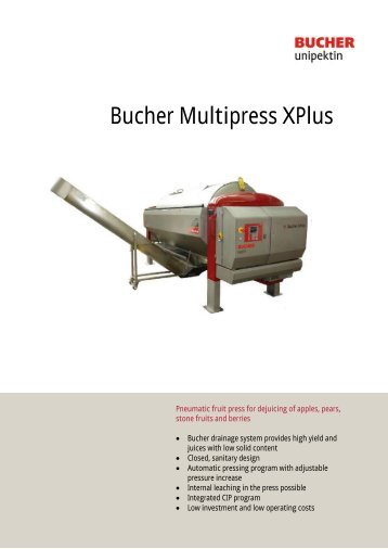 Bucher Multipress XPlus - Bucher Unipektin