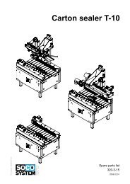 Carton sealerT-10 - Soco Systems
