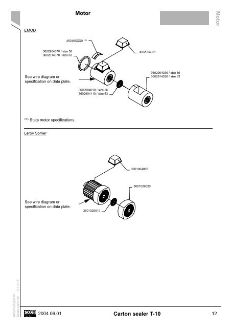 Carton sealerT-10 - Soco Systems