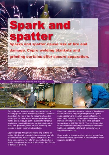 Spark and spatter - Cepro
