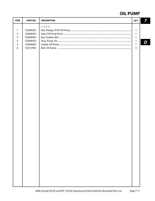 2008 Carryall 295 SE and XRT 1550 SE Illustrated Parts ... - Mobilicab