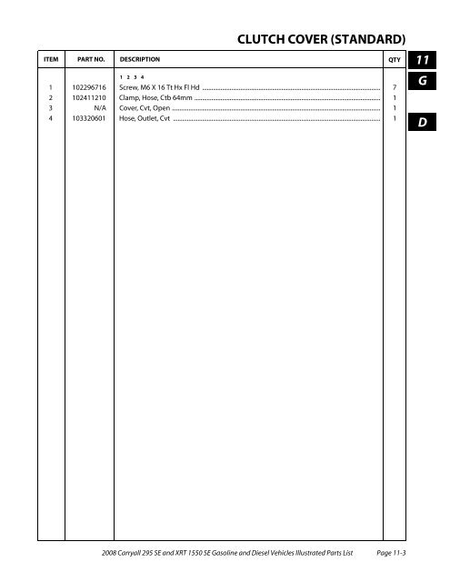 2008 Carryall 295 SE and XRT 1550 SE Illustrated Parts ... - Mobilicab