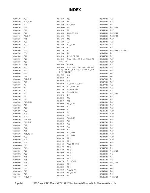 2008 Carryall 295 SE and XRT 1550 SE Illustrated Parts ... - Mobilicab