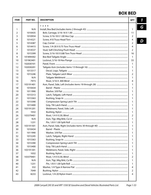 2008 Carryall 295 SE and XRT 1550 SE Illustrated Parts ... - Mobilicab