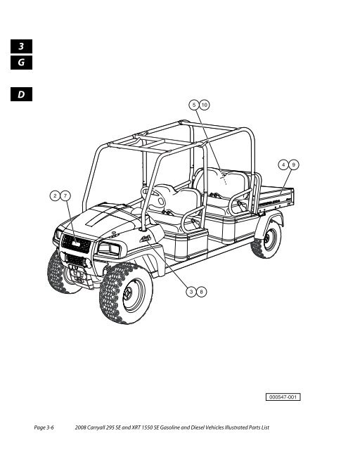 2008 Carryall 295 SE and XRT 1550 SE Illustrated Parts ... - Mobilicab