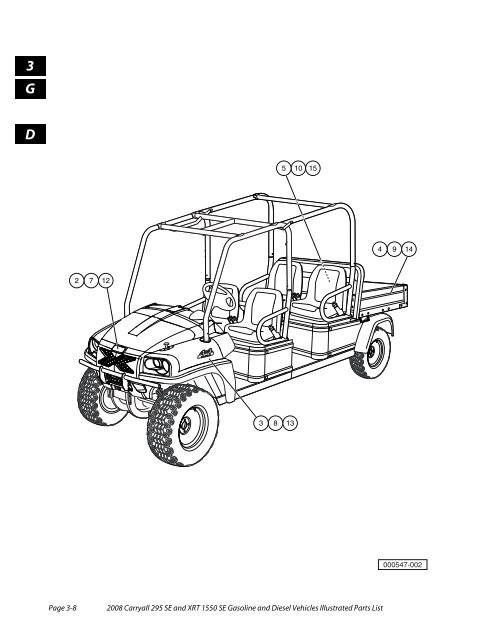 2008 Carryall 295 SE and XRT 1550 SE Illustrated Parts ... - Mobilicab