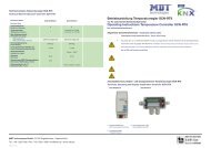 Montage- und Bedienungsanleitung MDT Temperaturregler REG/AP 6