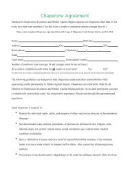 Chaperone Agreement - Main Home Page