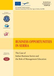 BUSINESS OPPORTUNITIES IN SERBIA - Scuola di ...