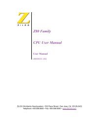 Z80 Family CPU User Manual - VLSI Design Laboratory
