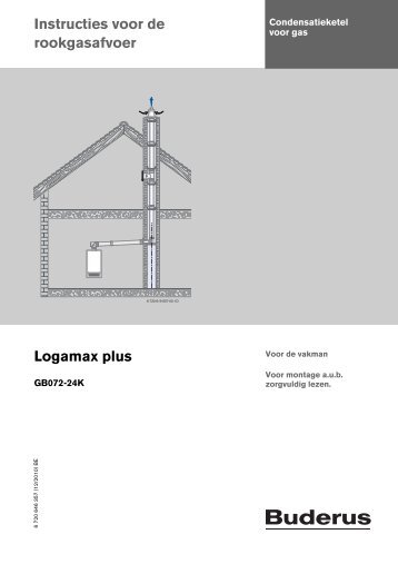 Instructies voor de rookgasafvoer Logamax plus