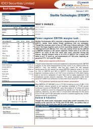 ICICI Securities Limited Sterlite Technologies (STEOPT)