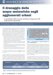 Il drenaggio delle acque meteoriche negli agglomerati urbani