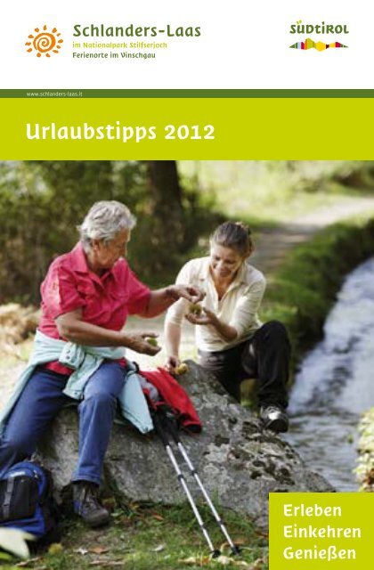 Urlaubstipps 2012 - Tourismusverein Schlanders  Laas