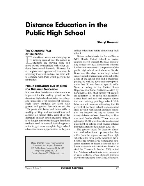 United States Distance Learning Association