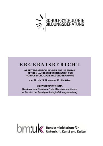 Freie DienstnehmerInnen - Schulpsychologie