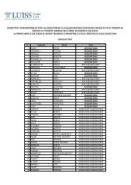 Graduatoria - Diritto allo Studio - Luiss
