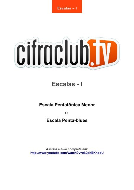 Escalas - I - Cifra Club