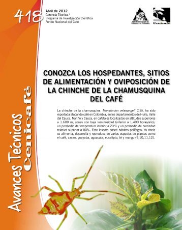 conozca los hospedantes, sitios de alimentaciÃ³n y oviposiciÃ³n de la ...