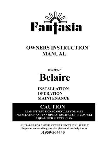 Belaire - Fantasia Ceiling Fans