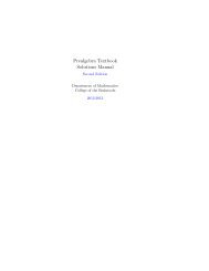 Prealgebra Textbook Solutions Manual - College of the Redwoods