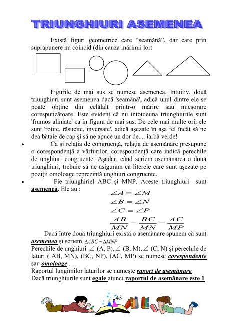 MATEMATICÄ‚ PENTRU NOI  TOÅ¢I - Scoala cu clasele I-VIII Nr 4 Cugir