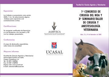 1º CONGRESO DE CIRUGÍA DEL NOA Y Xº SEMINARIO-TALLER DE CIRUGÍA Y ...