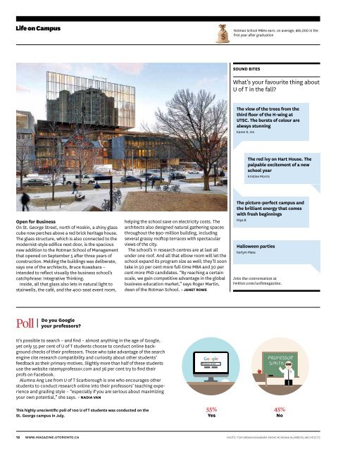 8 MB - University of Toronto Magazine