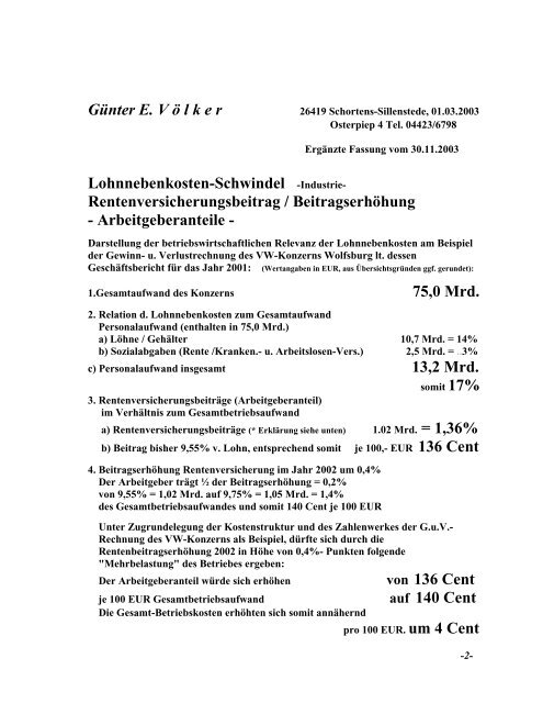 022. Lohnnebenkosten Schwindel Industrie - bei Bohrwurm.net