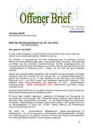 084. Offener Brief an Christian Wulff - bei Bohrwurm.net