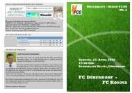 FC DÃBENDORF - FC KOSOVA