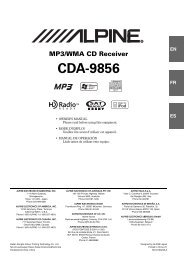 RDS MP3/WMA/AAC CD Receiver CDA-9887R - Alpine