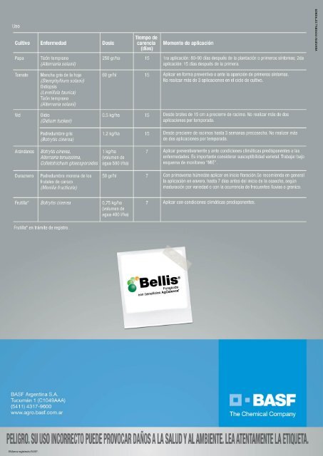 Folleto Bellis - Basf