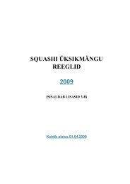 SQUASHI LÃHENDATUD REEGLID - World Squash Federation