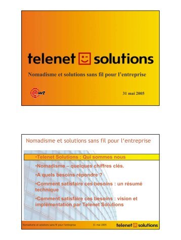 Nomadisme et solutions sans fil pour l'entreprise (.PDF 3319 k) - Awt