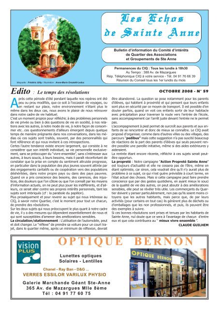 OCTOBRE 2008.pdf - CIQ Sainte Anne