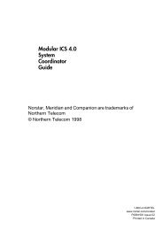 Nortel Norstar Modular ICS 4.0 System Coordinator Guide - Digitcom