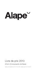 Alape / Tarif 2013 - FCM Sarl