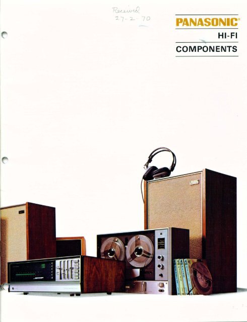 Panasonic Hi-Fi Components Brochure (1970)
