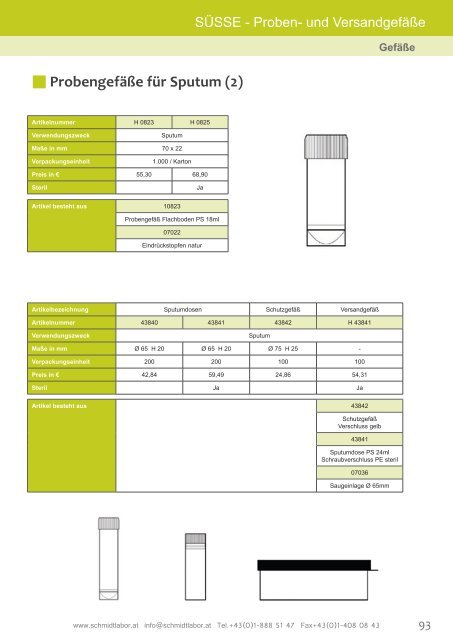 Der Produktkatalog zum Download als PDF - Schmidt Laborgeräte