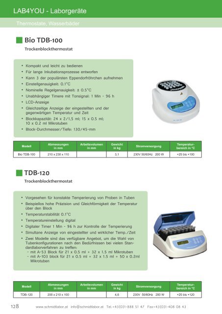 Der Produktkatalog zum Download als PDF - Schmidt Laborgeräte