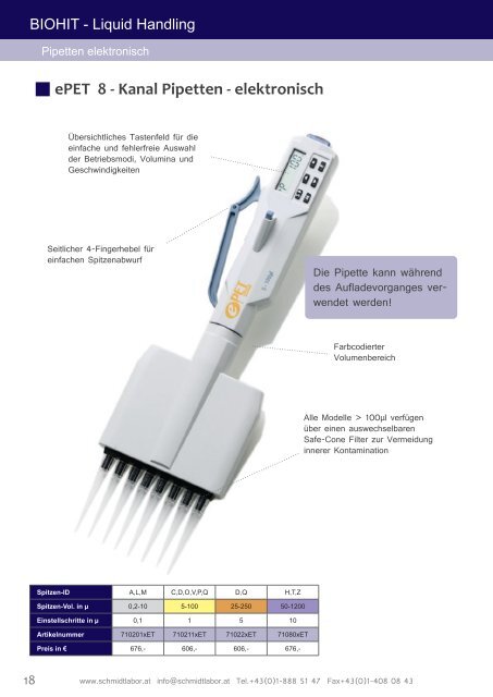 Der Produktkatalog zum Download als PDF - Schmidt Laborgeräte