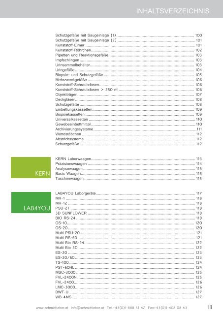 Der Produktkatalog zum Download als PDF - Schmidt Laborgeräte