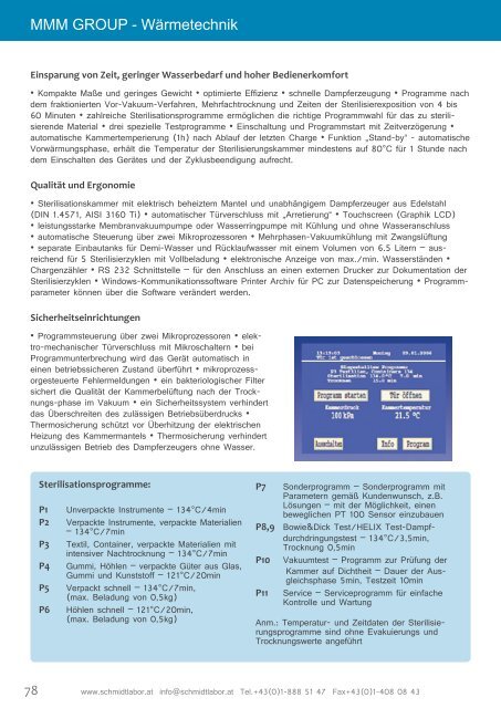 Der Produktkatalog zum Download als PDF - Schmidt Laborgeräte