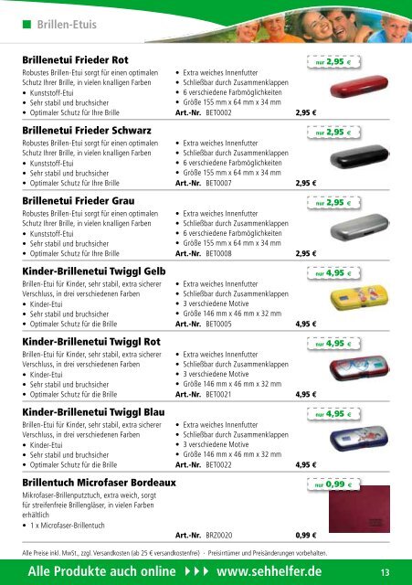 Produkt-Katalog - Sehhelfer